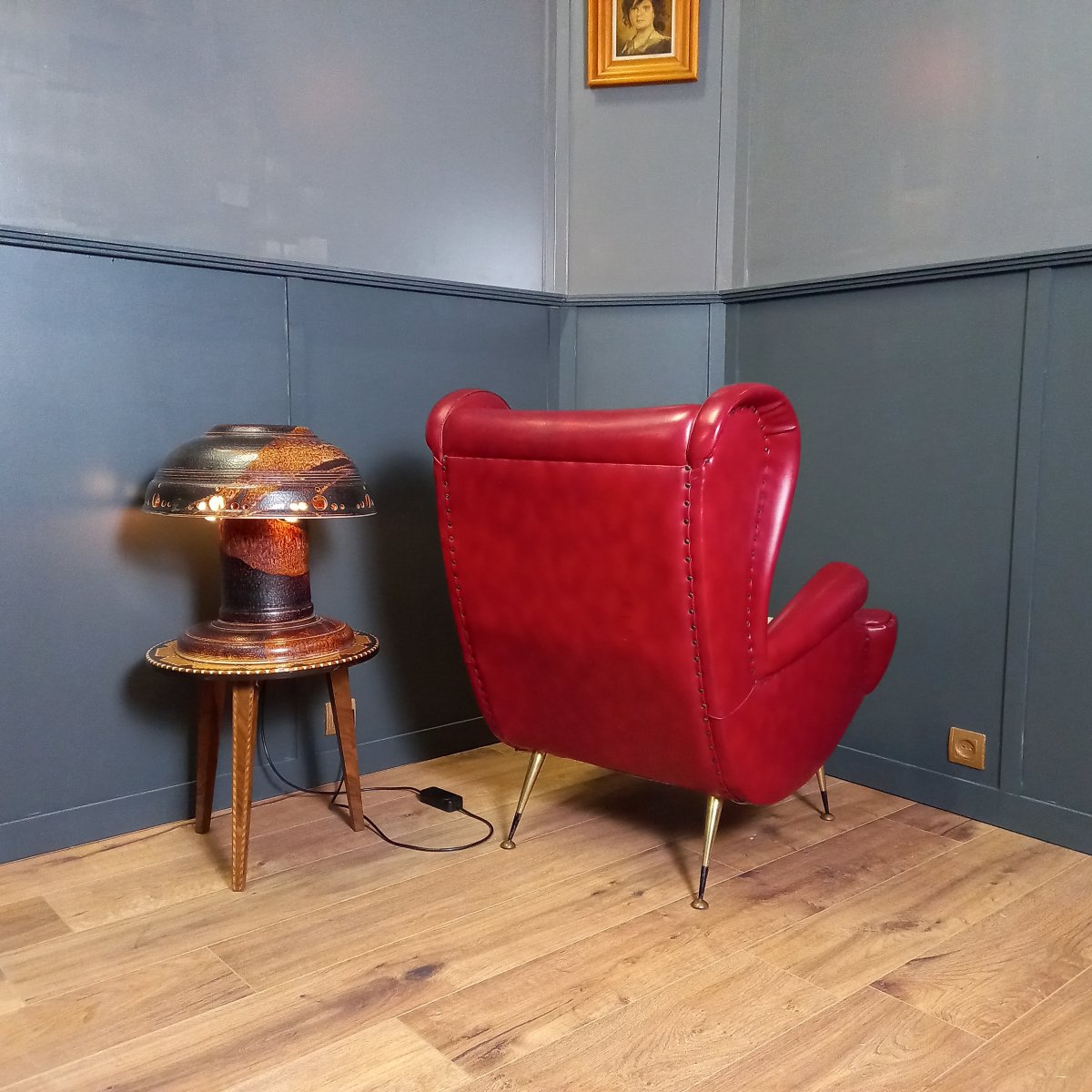 Fauteuil design italien vintage-photo-3