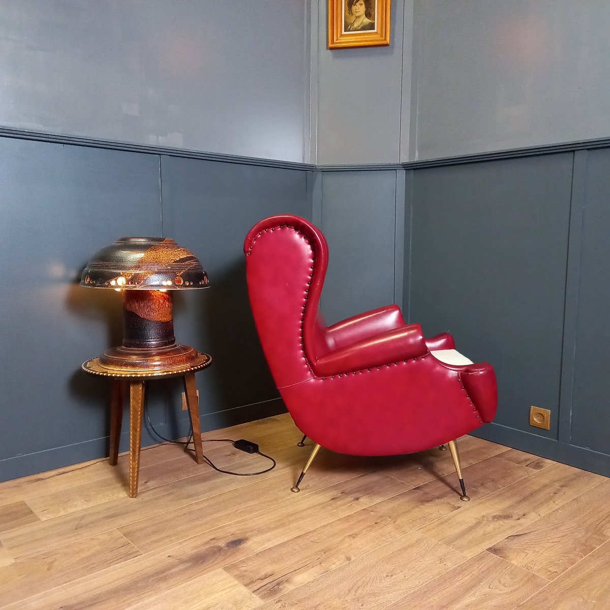 Fauteuil design italien vintage-photo-4