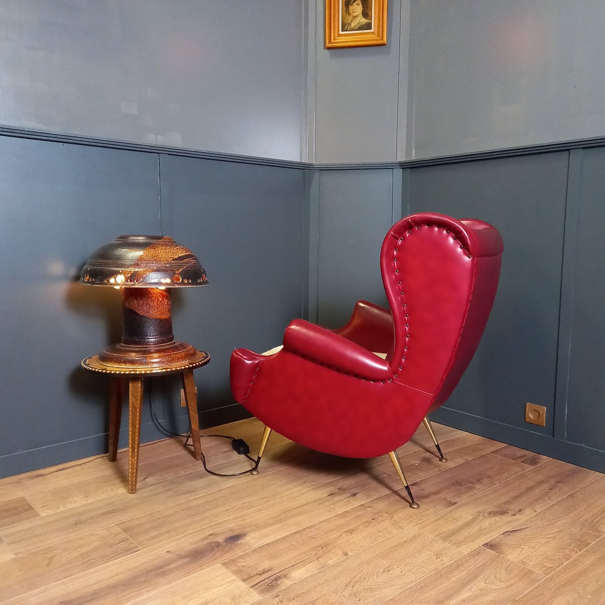Fauteuil design italien vintage-photo-2
