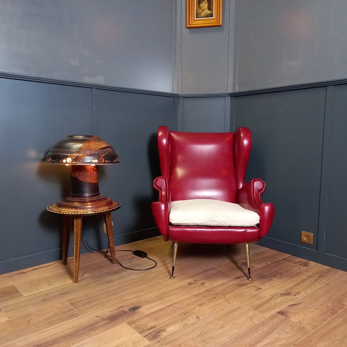 Fauteuil design italien vintage