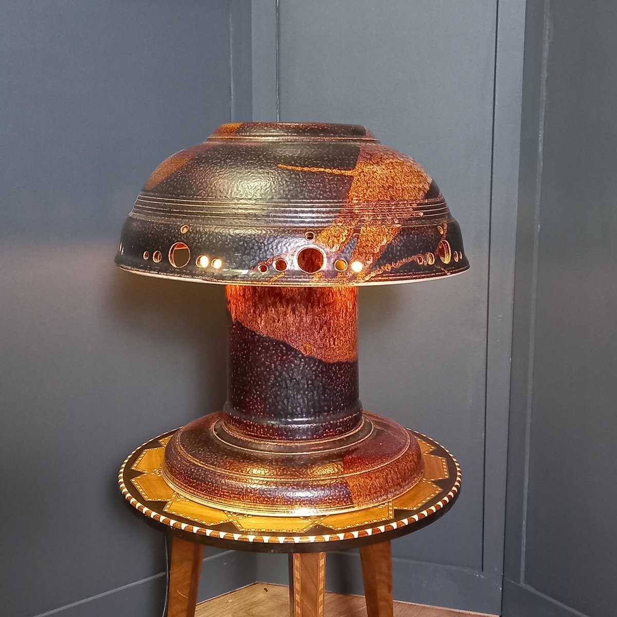 Lampe champignon vintage