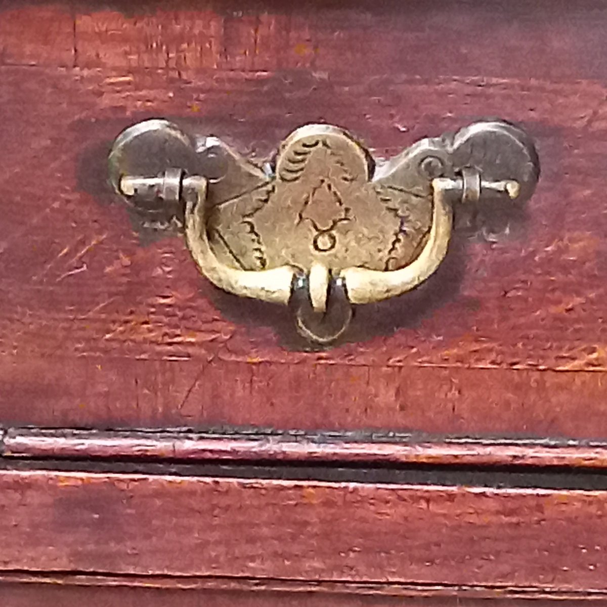18th-century English Mahogany Secretary Desk-photo-3