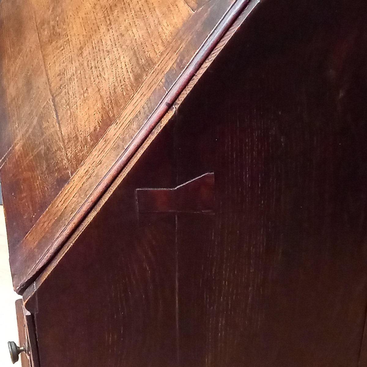 18th-century English Mahogany Secretary Desk-photo-8