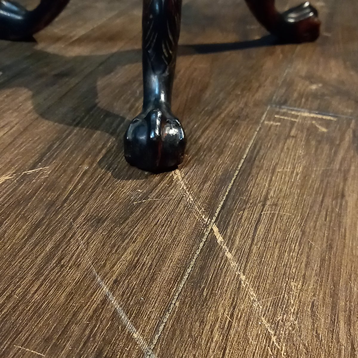 A Unique Georgian-style Mahogany Side Table With A Tilting Top.-photo-4