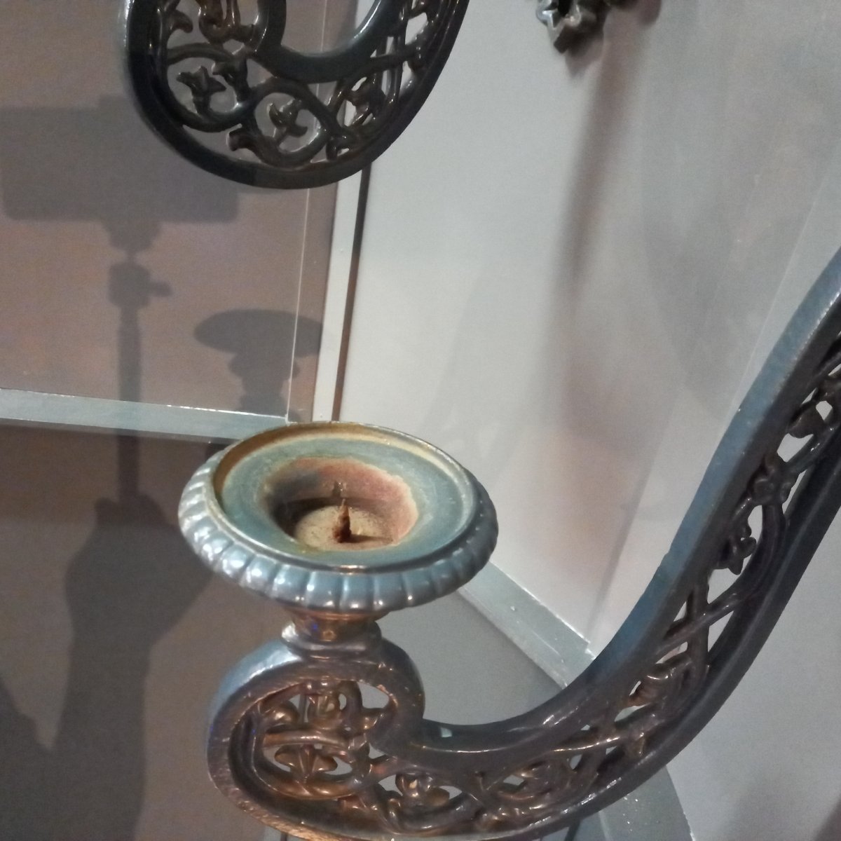 A Pair Of Large Cast-iron Wall Sconces From 1880-photo-4