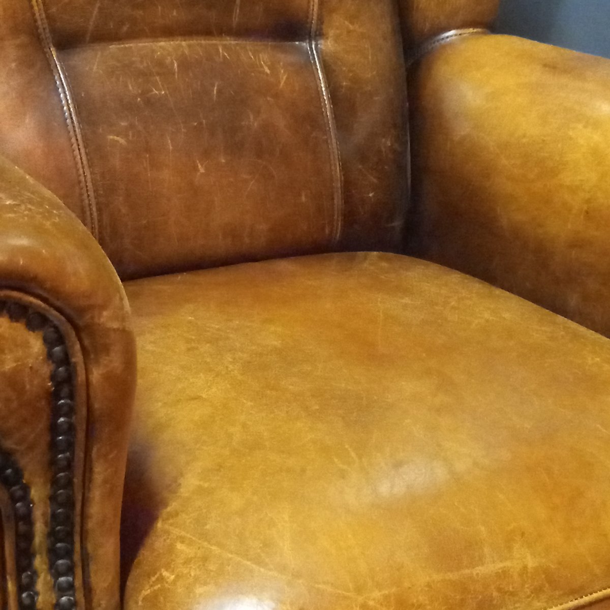 Sturdy Wingback Chair Made Of Sheepskin-photo-1