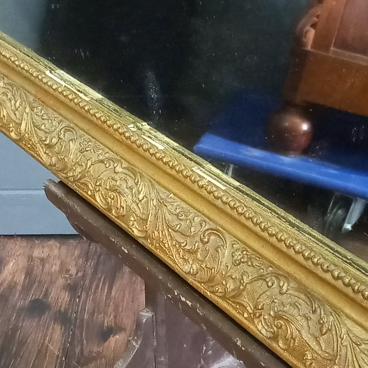 Miroir de cheminée français ancien, style Louis-Philippe-photo-2