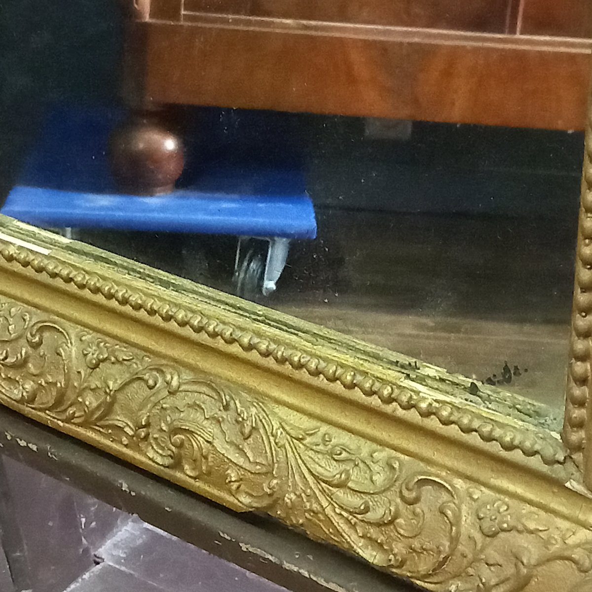 Miroir de cheminée français ancien, style Louis-Philippe-photo-4