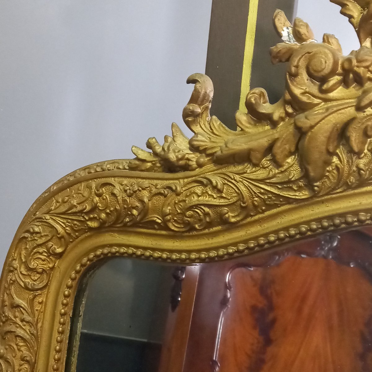 Miroir de cheminée français ancien, style Louis-Philippe-photo-5