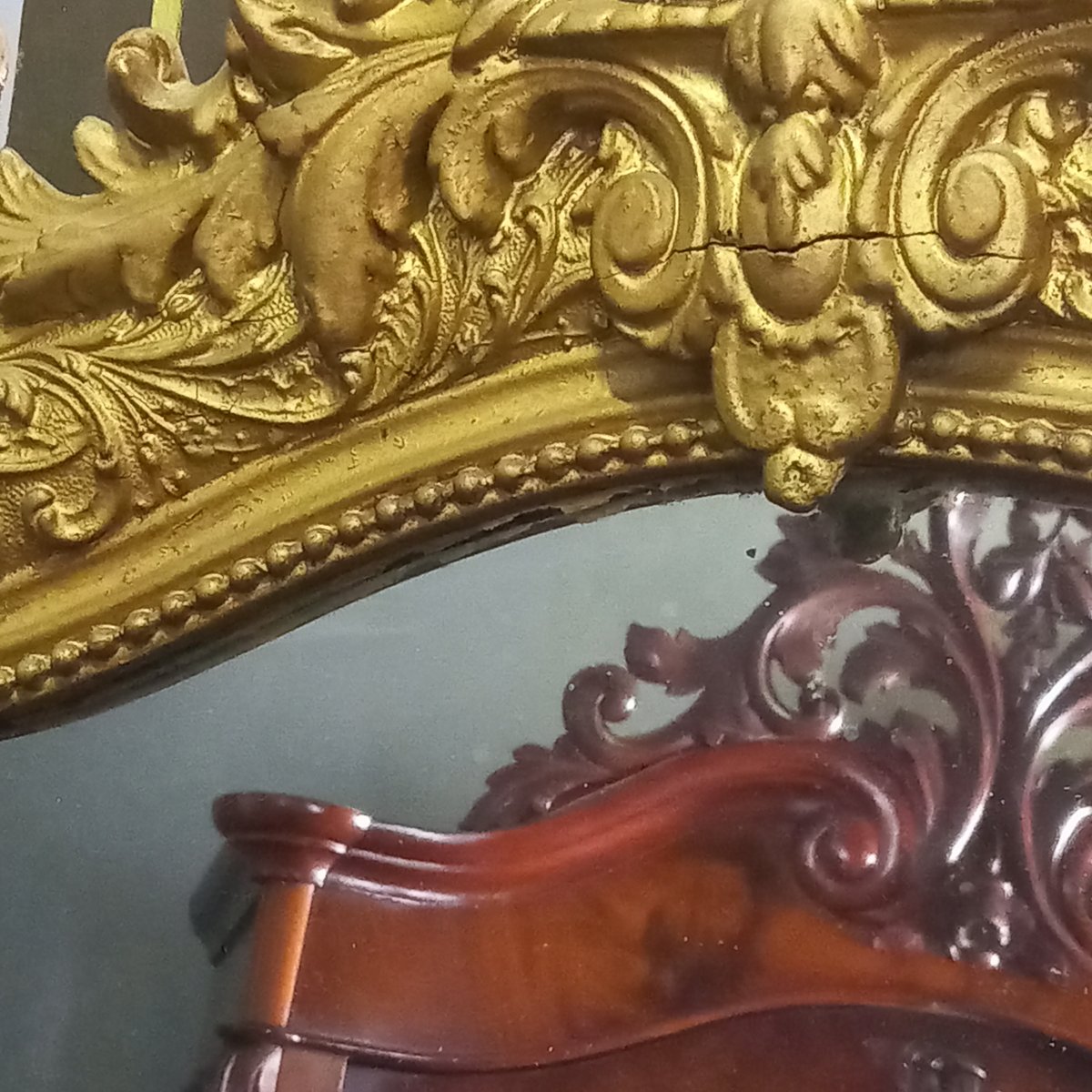 Miroir de cheminée français ancien, style Louis-Philippe-photo-7