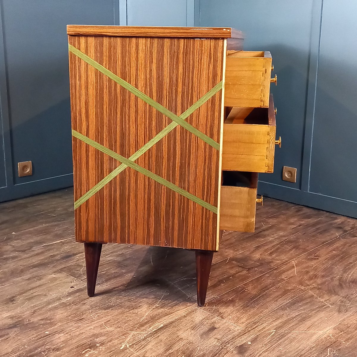 Mid-20th-century Italian Chest Of Drawers, Gio Ponti Style-photo-1