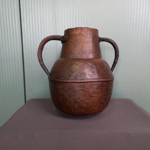 19th-century Copper Amphora
