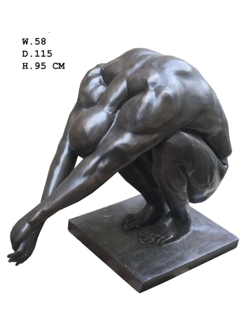 Le Plongeur En Bronze( homme nue)après Miguel Fernandez Lopez dit Milo-photo-4