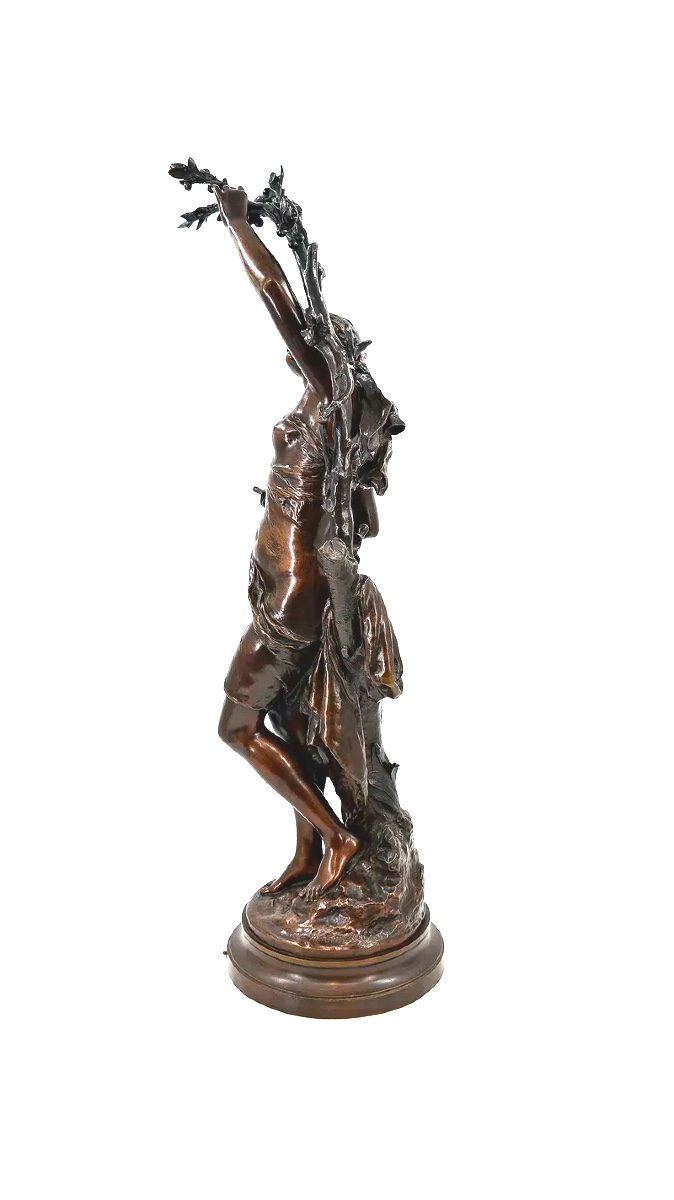 19 ieme bronze les cerises sig Math Moreau h 94 cm-photo-2