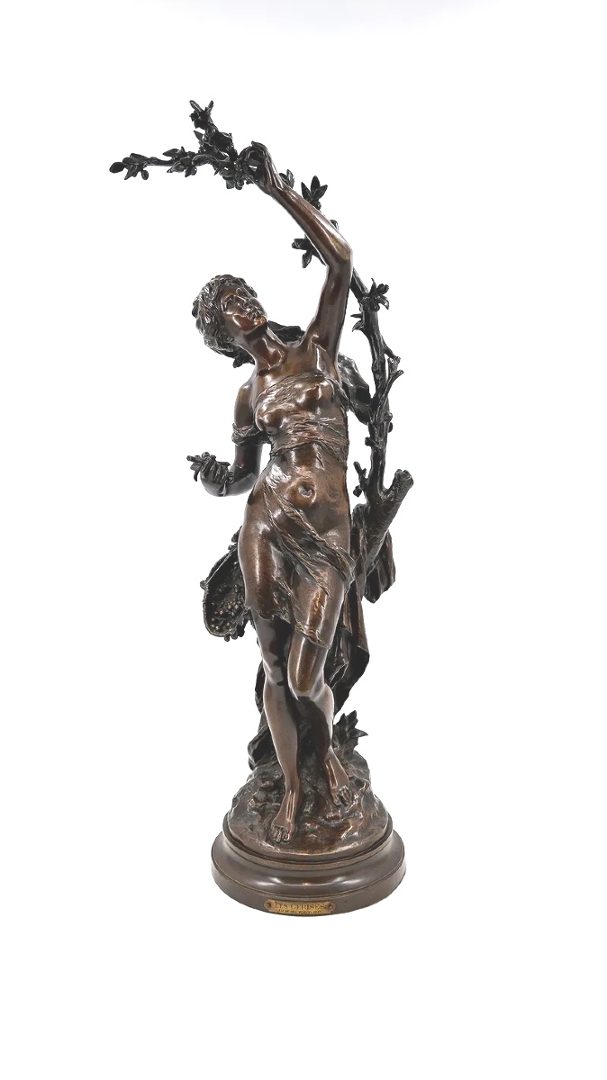 19 ieme bronze les cerises sig Math Moreau h 94 cm