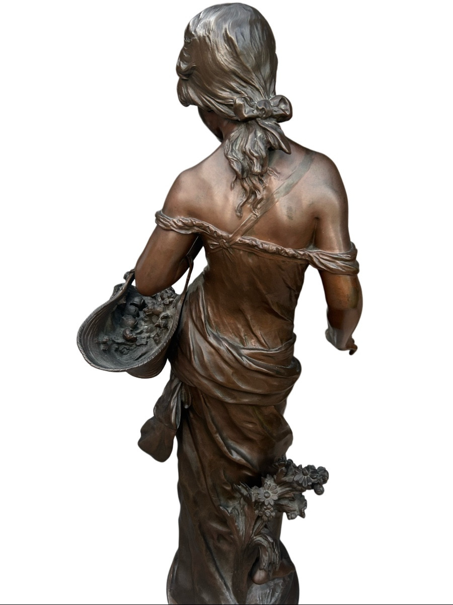 19 ieme un bronze sig aug Moreau rose de mai-photo-3