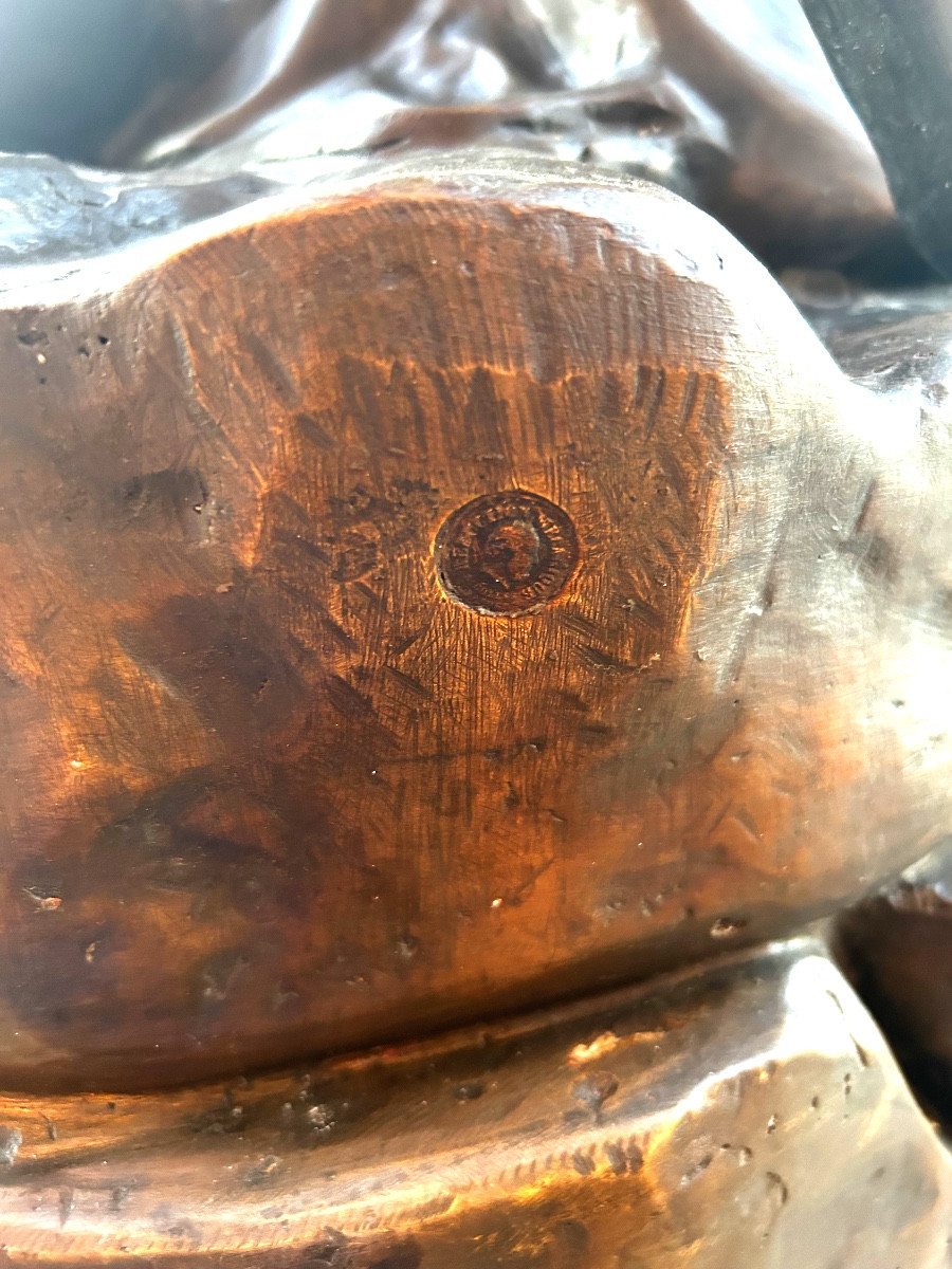 A Bronze Sig Aizelin Nymph Of Diana  -photo-4