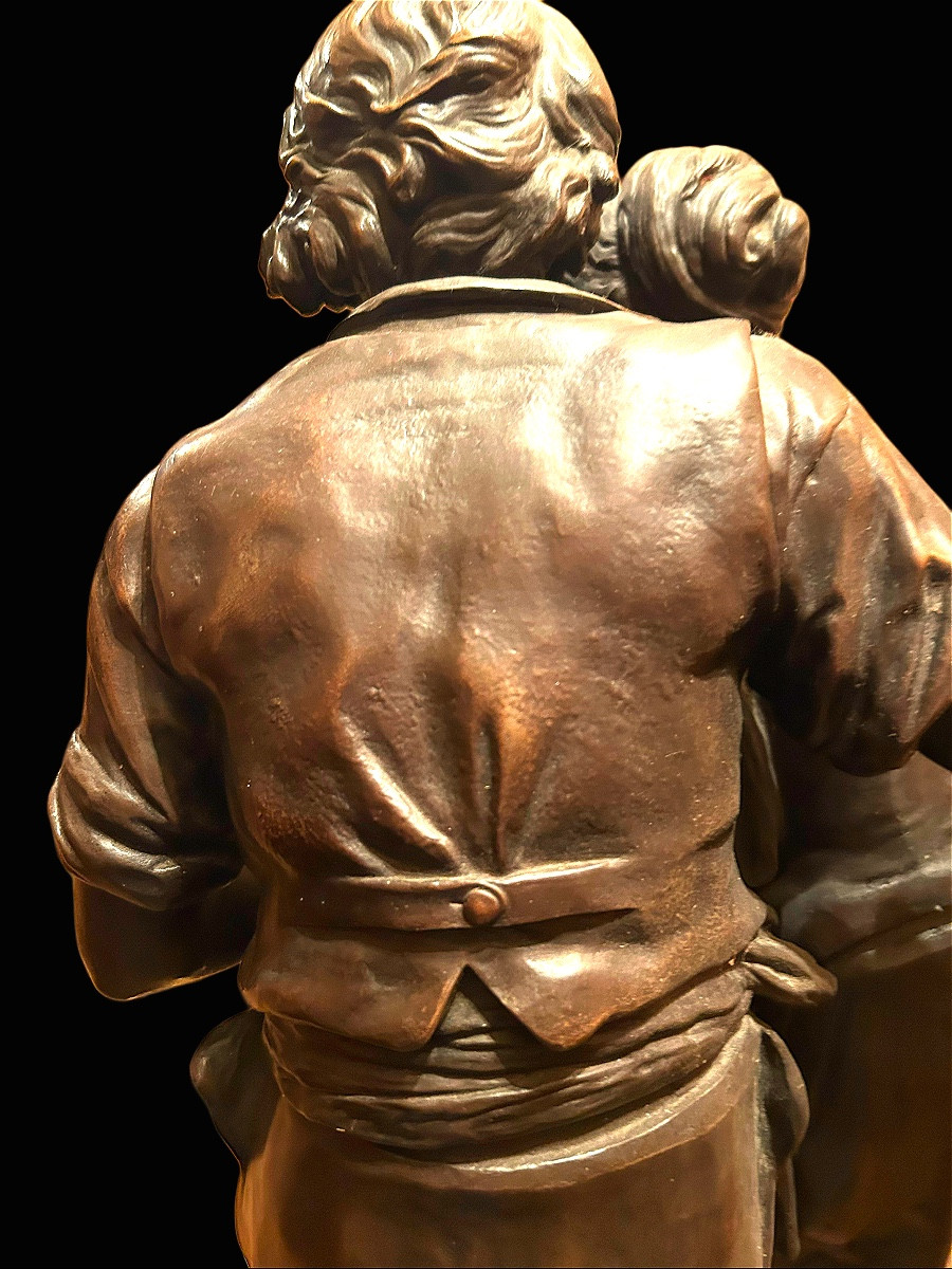 Sculpture - Allégorie De La Séduction , Jean Louis Grégoire (1840-1890) - Bronze "-photo-3