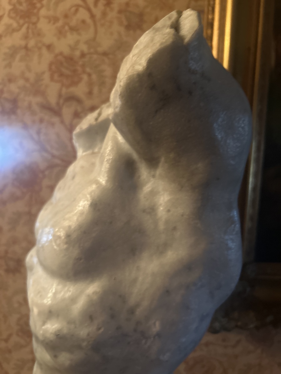 A Nude Male Torso Made Of Marble -photo-4
