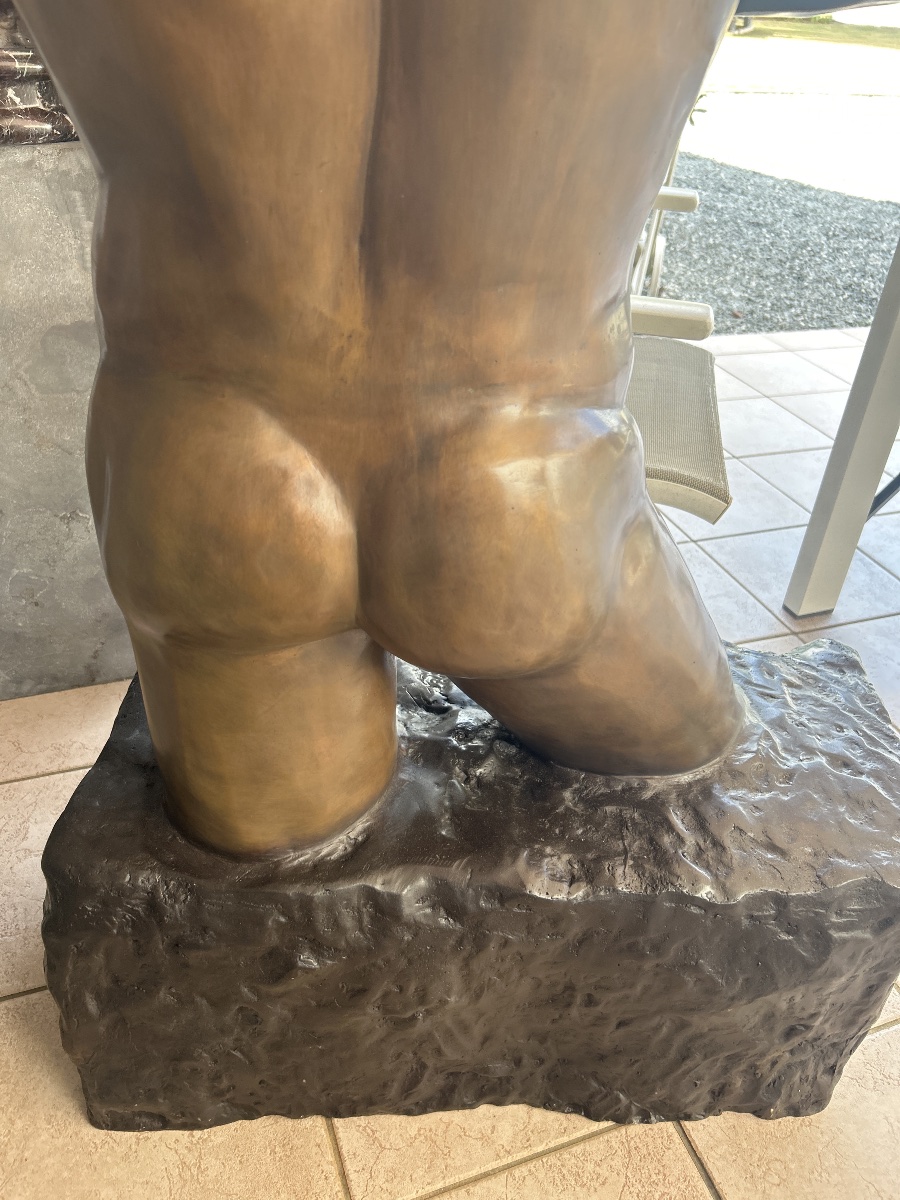 Bronze de 20 ieme torso homme nue-photo-4