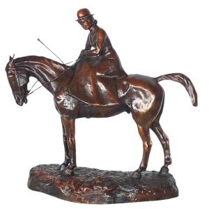 20th Century A Bronze Sig Joseph De Curzay (1873-1954) (baron)