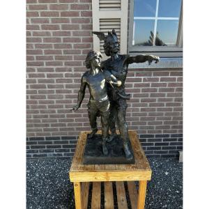 19th Bronze: Sig Laporte Voici Une œuvre d'émile Laporte (1858–1907) Intitulée « Pro Patria » —