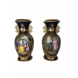 Vases From 19th Century Bayeux Porcelain