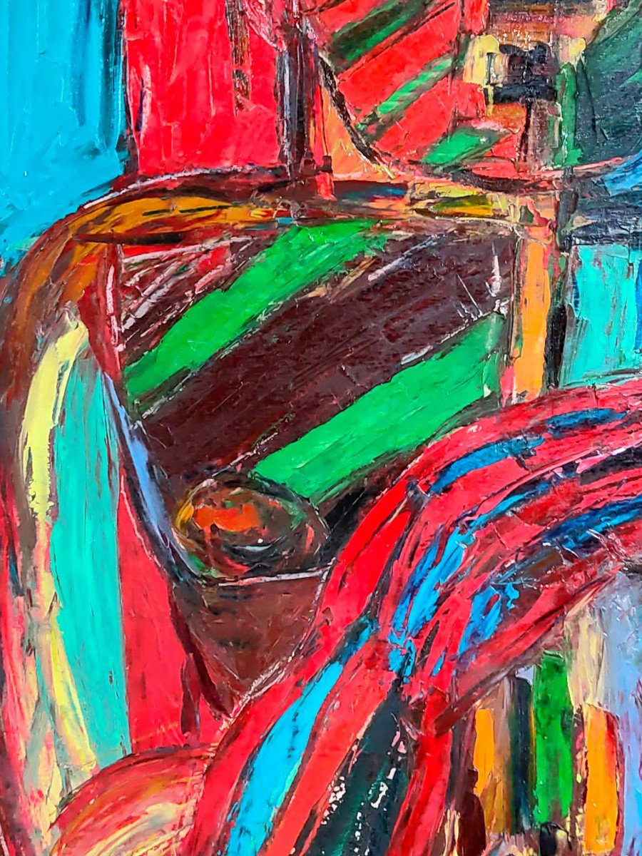 Tableau portrait nu par Patrick Boudon 1944 -2019-photo-3