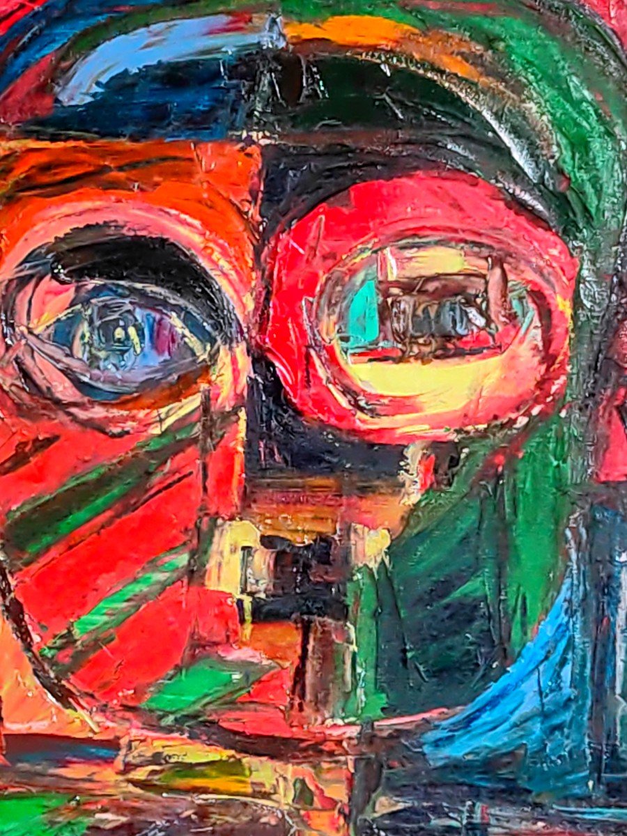 Tableau portrait nu par Patrick Boudon 1944 -2019-photo-2