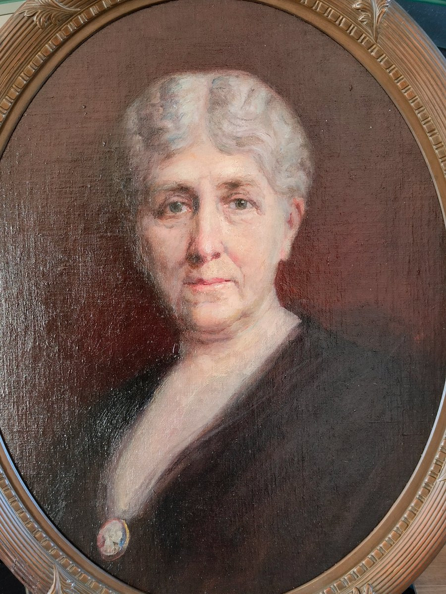 Tableau Portrait de Femme par Diogène Maillart 1840- 1926-photo-4