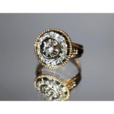 Gold And Diamond Ring