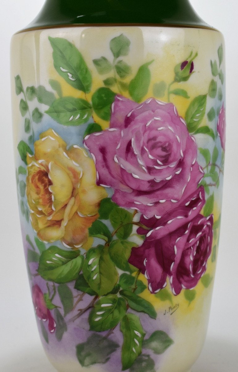 Limoges Porcelain Vase-photo-4