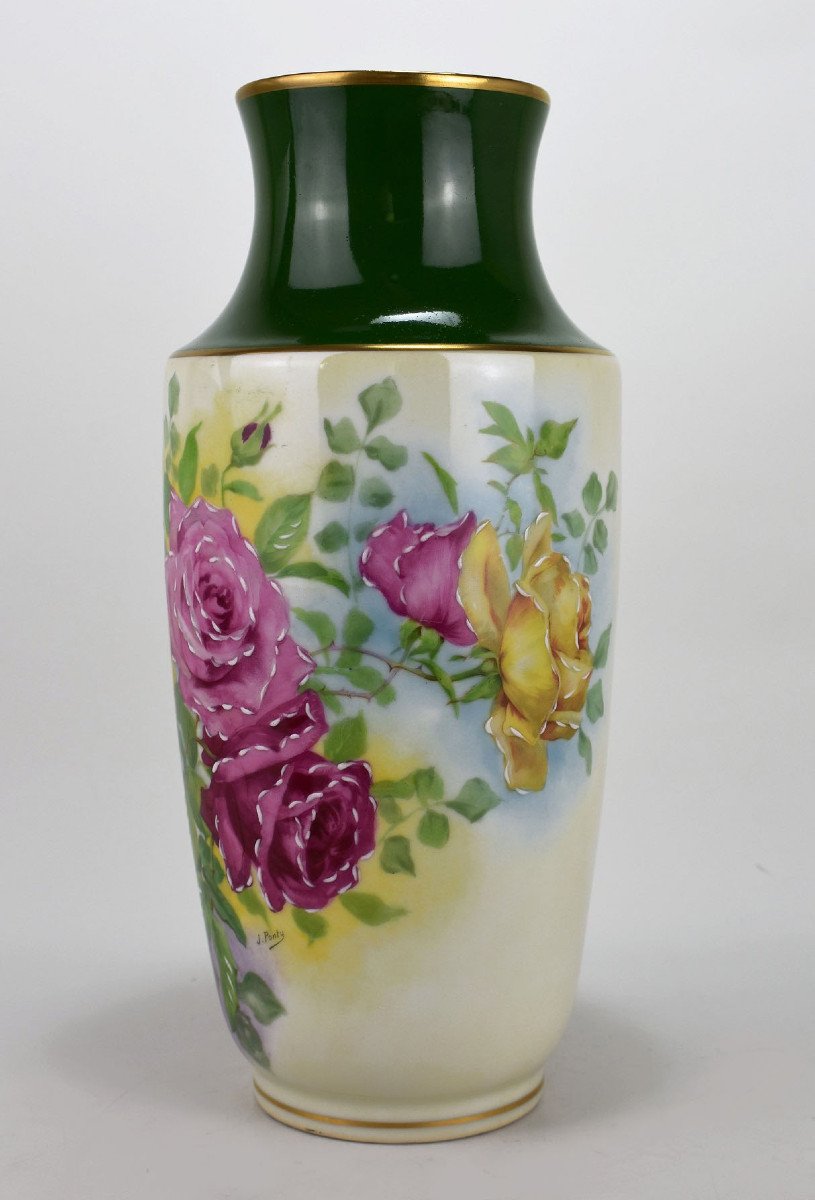 Limoges Porcelain Vase-photo-1