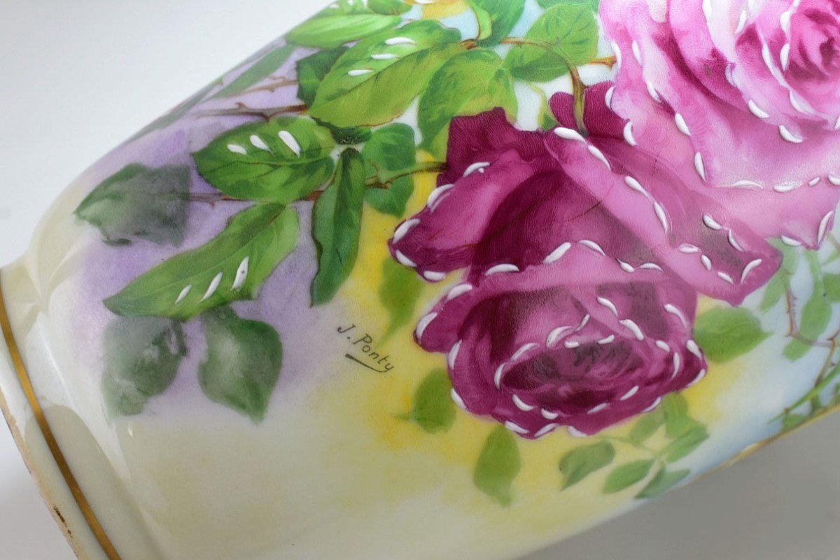 Limoges Porcelain Vase-photo-5