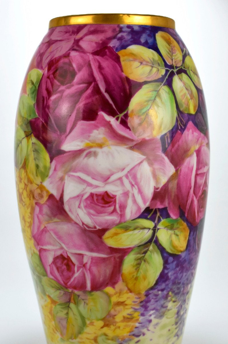 Limoges Porcelain Vase. Depral-photo-3