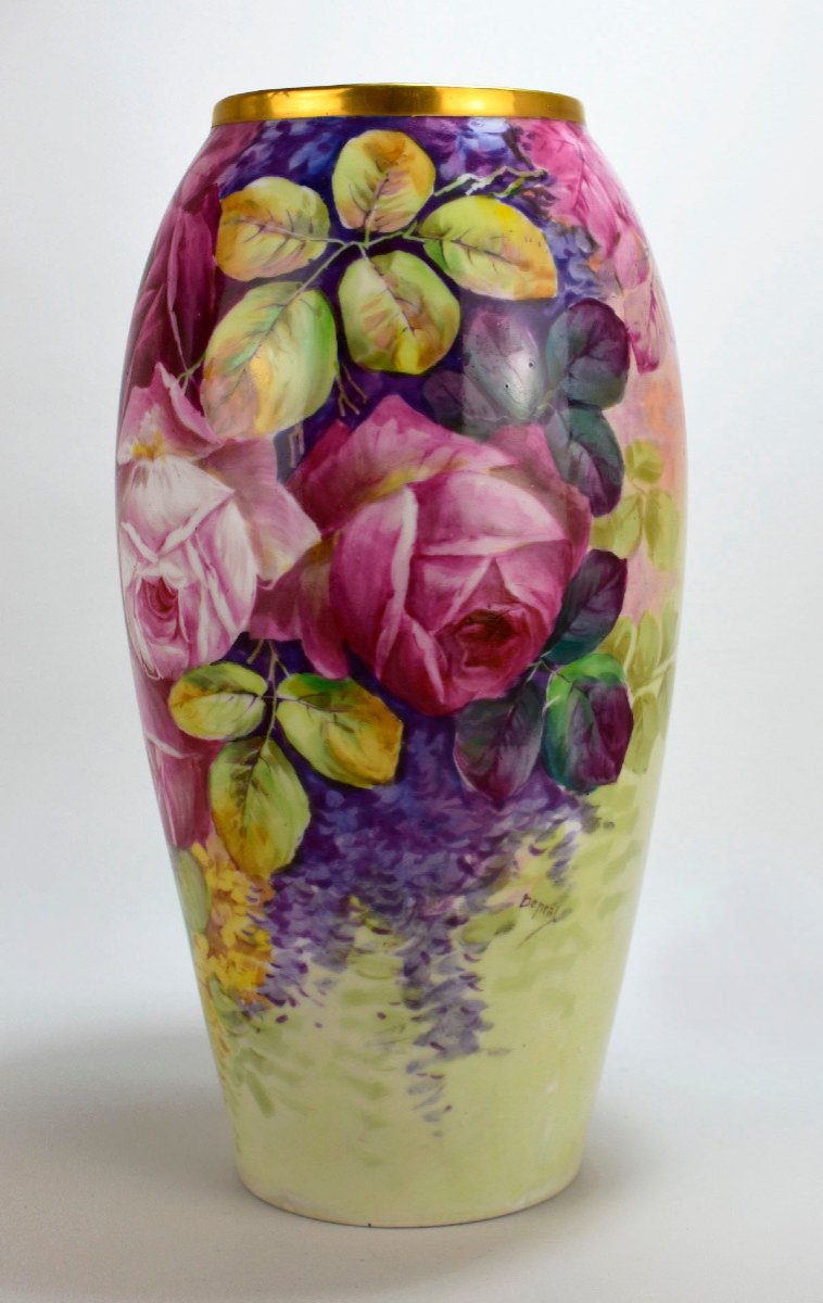 Limoges Porcelain Vase. Depral-photo-4