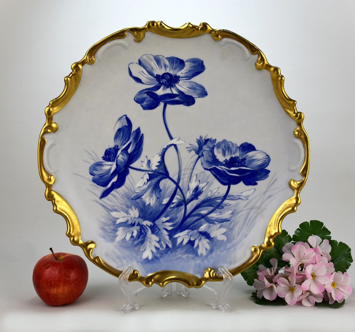 Grand Plat En Porcelaine De Limoges-photo-2