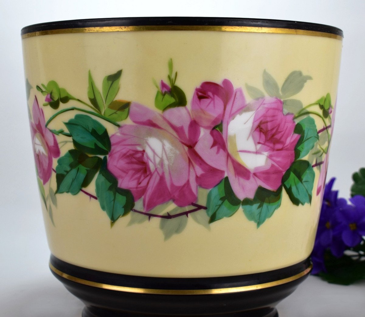 Large Limoges Porcelain Planter-photo-4