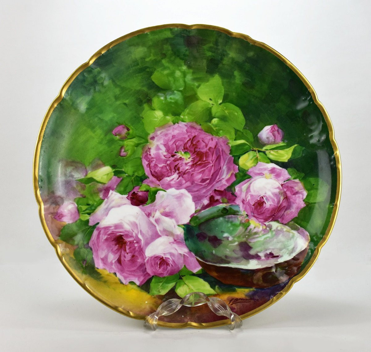 Plat En Porcelaine De Limoges.A. Broussillon-photo-2