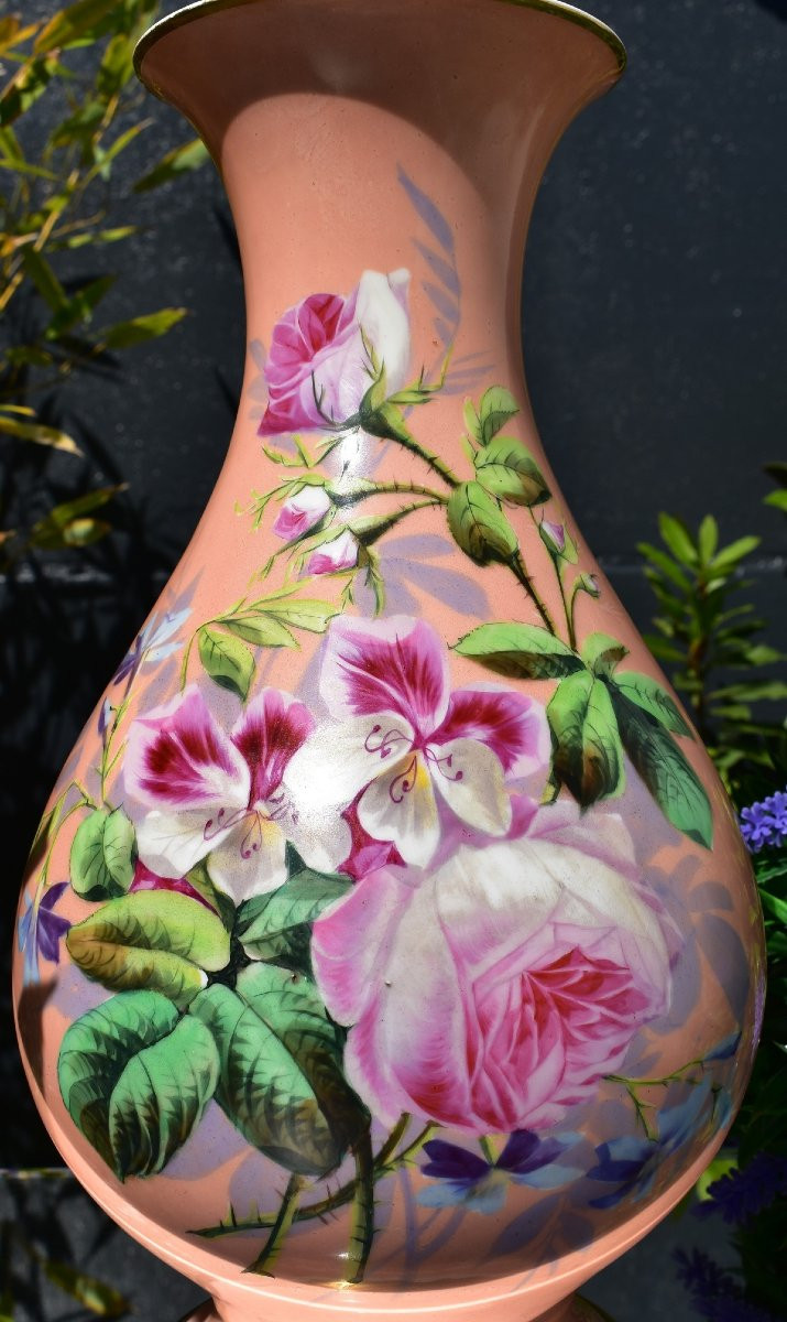 Porcelain Of Paris Vase. 19th Century-photo-2