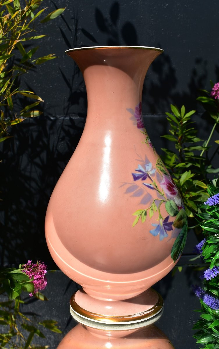 Porcelain Of Paris Vase. 19th Century-photo-2