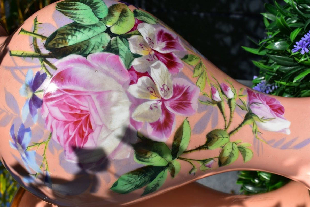 Porcelain Of Paris Vase. 19th Century-photo-3