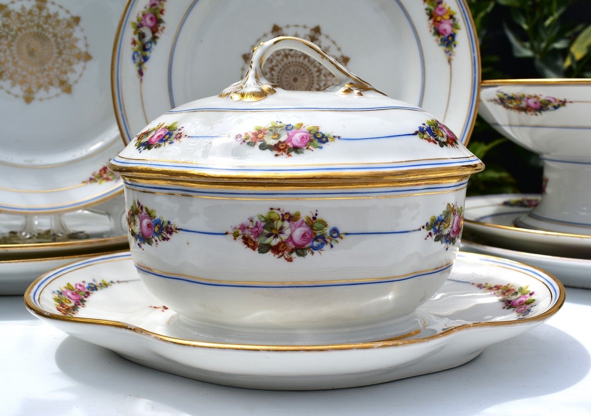 Service en Porcelaine. XIXème. Macé-photo-3