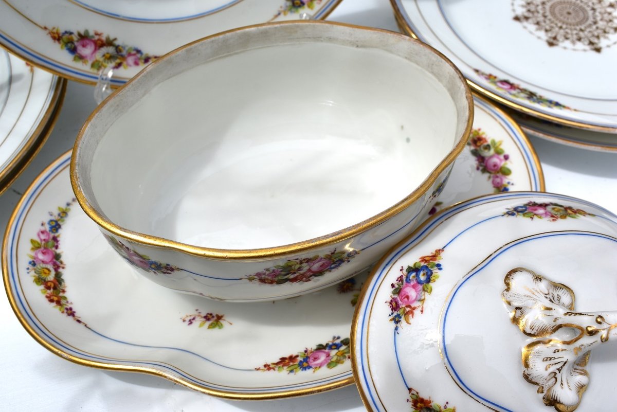 Service en Porcelaine. XIXème. Macé-photo-1