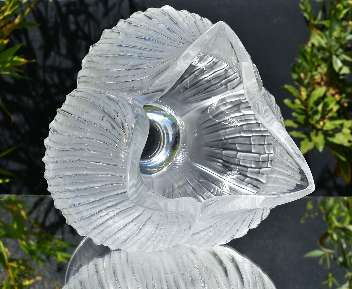 Lalique. Vase-photophore "Fleur". -photo-6