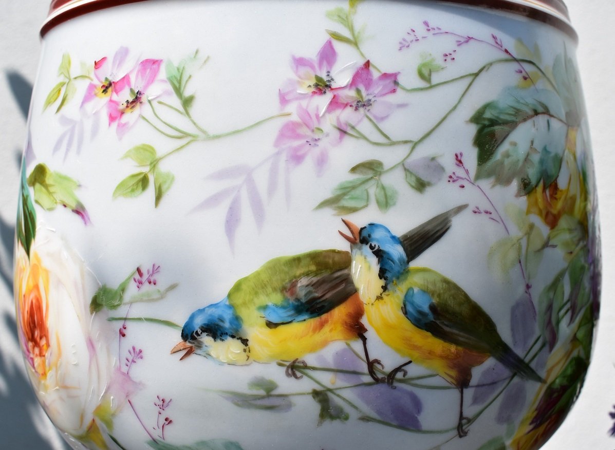 Grand Cache-Pot en Porcelaine de Limoges-photo-1