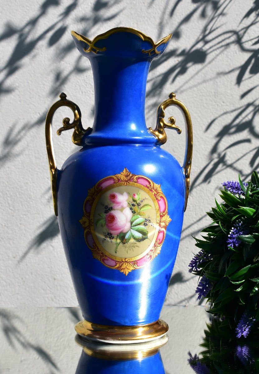 Vase en Porcelaine de Paris. 19ème-photo-2