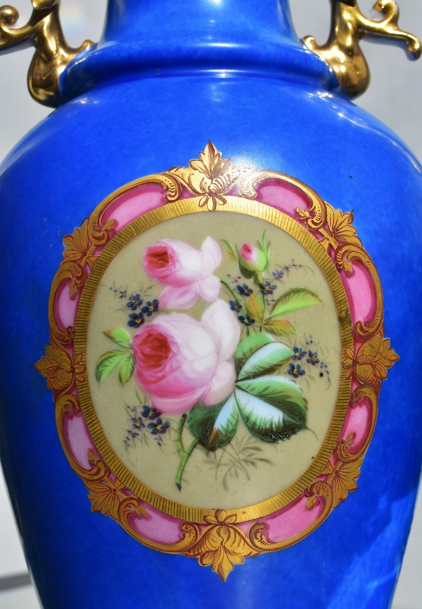 Vase en Porcelaine de Paris. 19ème-photo-3
