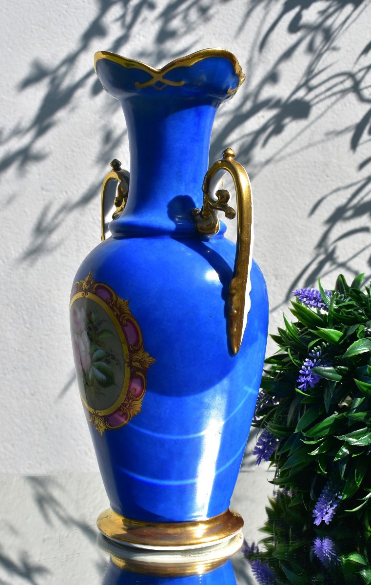 Vase en Porcelaine de Paris. 19ème-photo-1