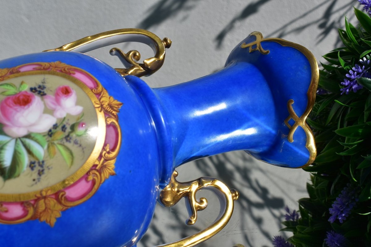Vase en Porcelaine de Paris. 19ème-photo-4